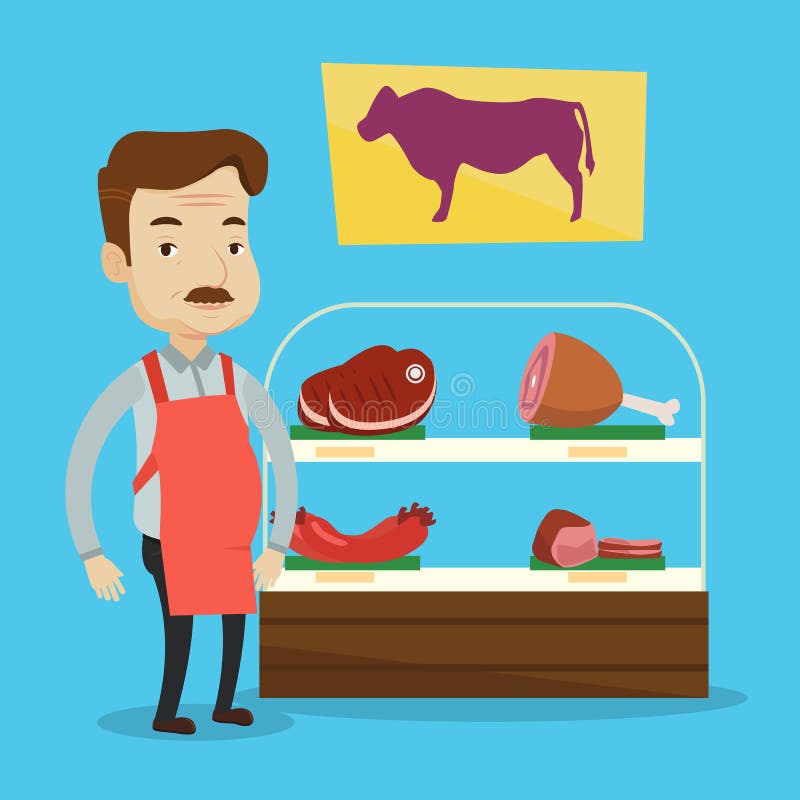 meat butcher clipart