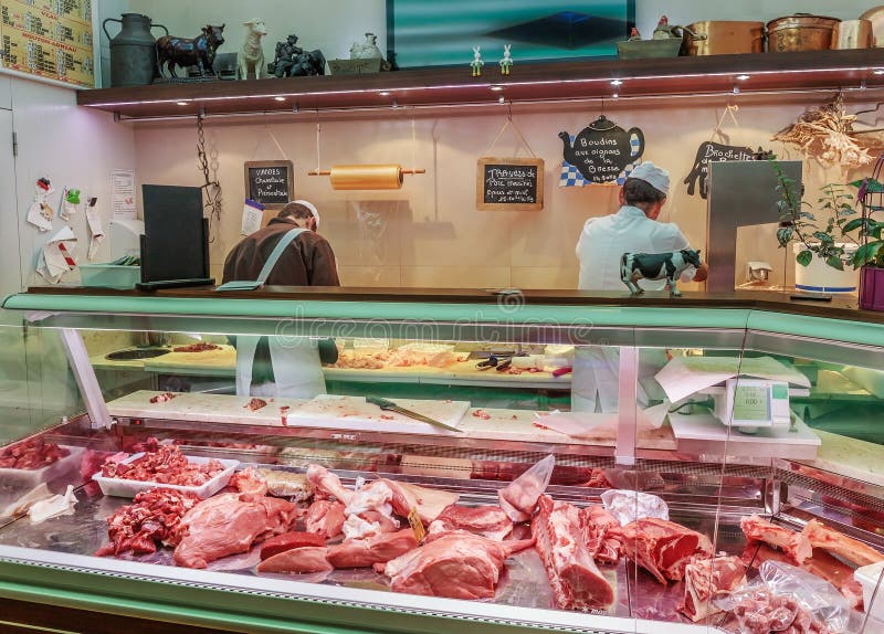 Butcher shop stock image Butcher shop stock image