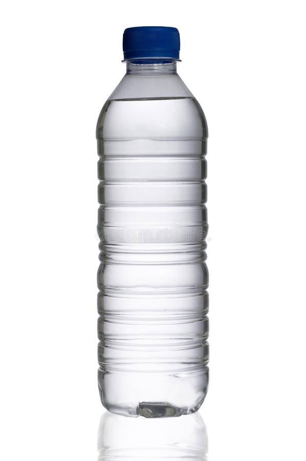 Bottled water isolated over a white background. Bottled water isolated over a white background