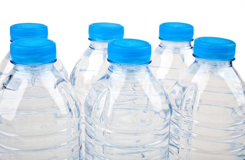 Bottled Water over a white background. Bottled Water over a white background.