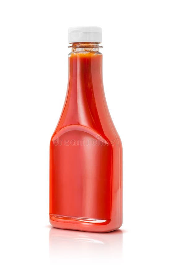 Butelka pomidorowego kumberlandu ketchup na białym tle obraz stock Butelka pomidorowego kumberlandu ketchup na białym tle obraz stock