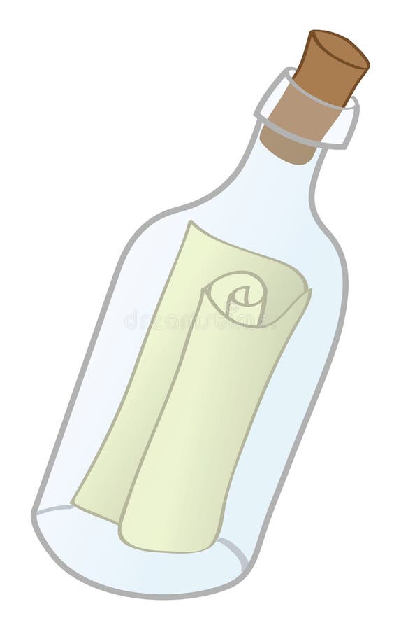 butelki wiadomość royalty ilustracja butelki wiadomość royalty ilustracja