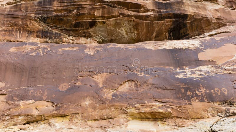 Butler Wash Cliff Wall and Petroglyphs