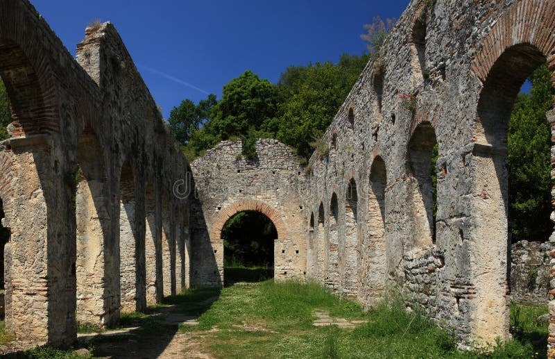 Butrint em Albânia imagem de stock Butrint em Albânia imagem de stock
