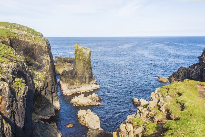 Seascapes Over the Isle of Lewis Shores, Scotland Stock Image - Image ...