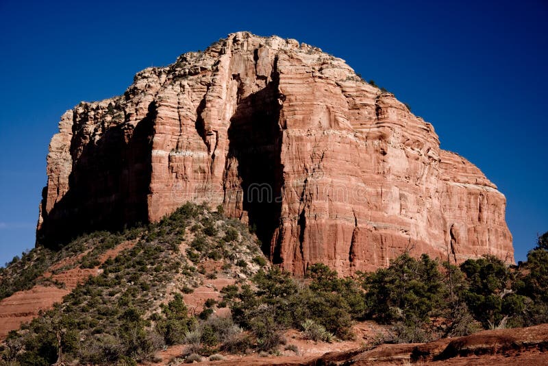Butte van het gerechtsgebouw in Sedona royalty-vrije stock afbeelding Butte van het gerechtsgebouw in Sedona royalty-vrije stock afbeelding
