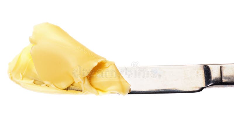 Butter auf einem Messer