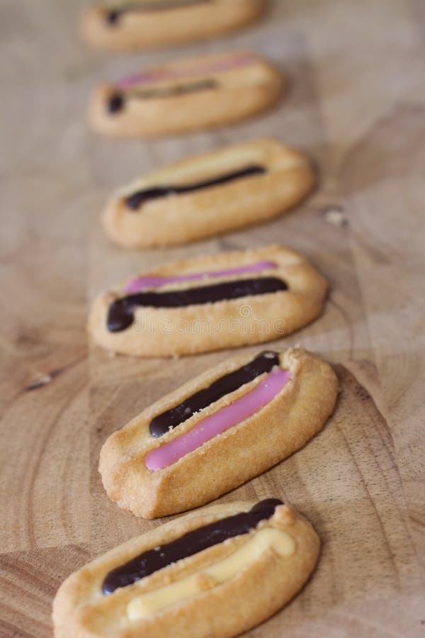 Butter cookies with icing