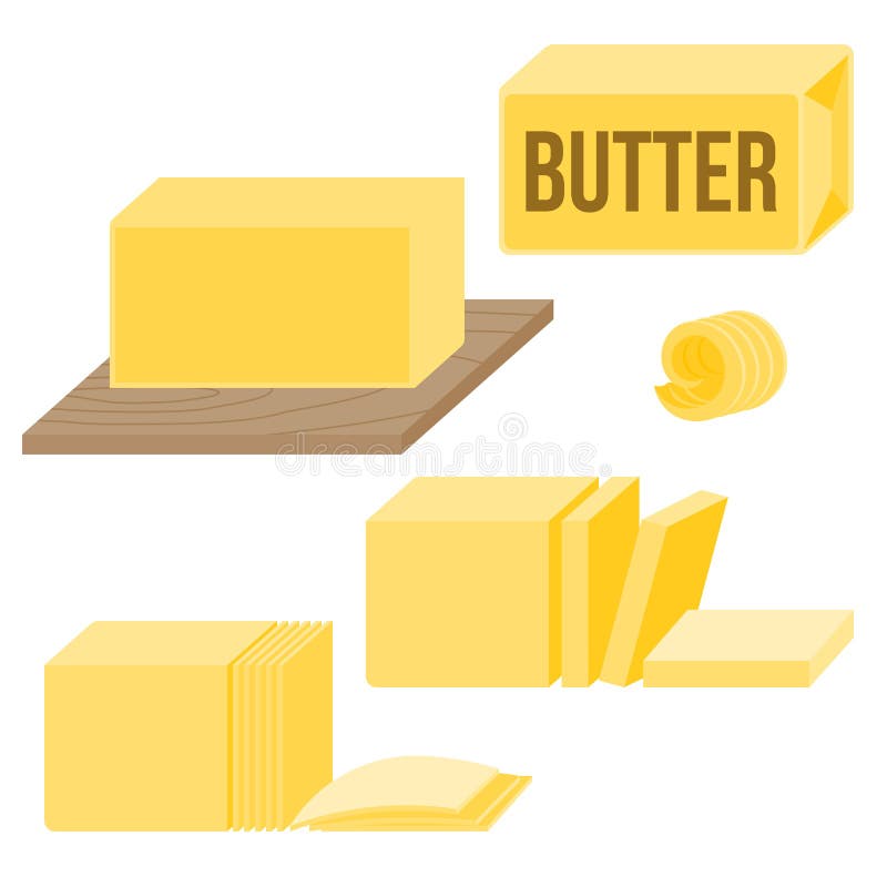 Butter in den verschiedenen Arten