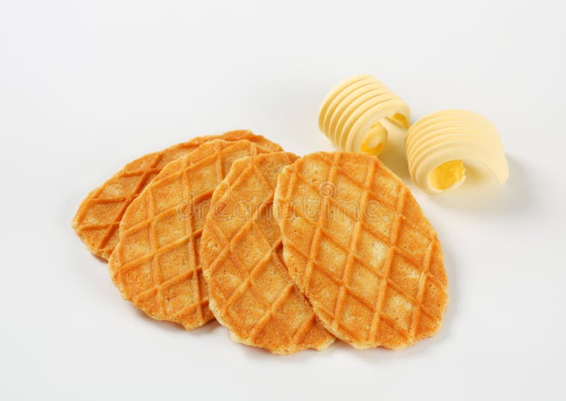 Butter waffle cookie stock image. Image of studio, confectionery 33561447