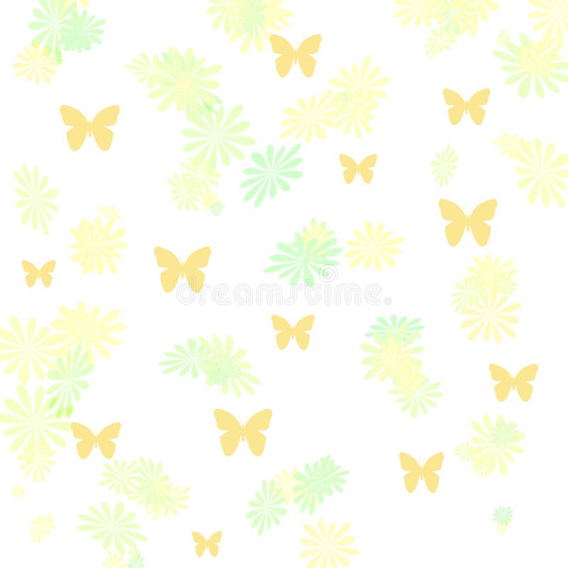 Butterflies and flowers