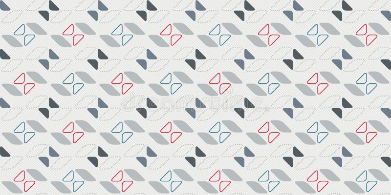 Butterflies and Leaves, Abstract Geometric background, Seamless vector Pattern, Modern vector background featuring diagonal leaf shapes and rounded triangles. Seamless bow stock images, royalty-free photos and pictures