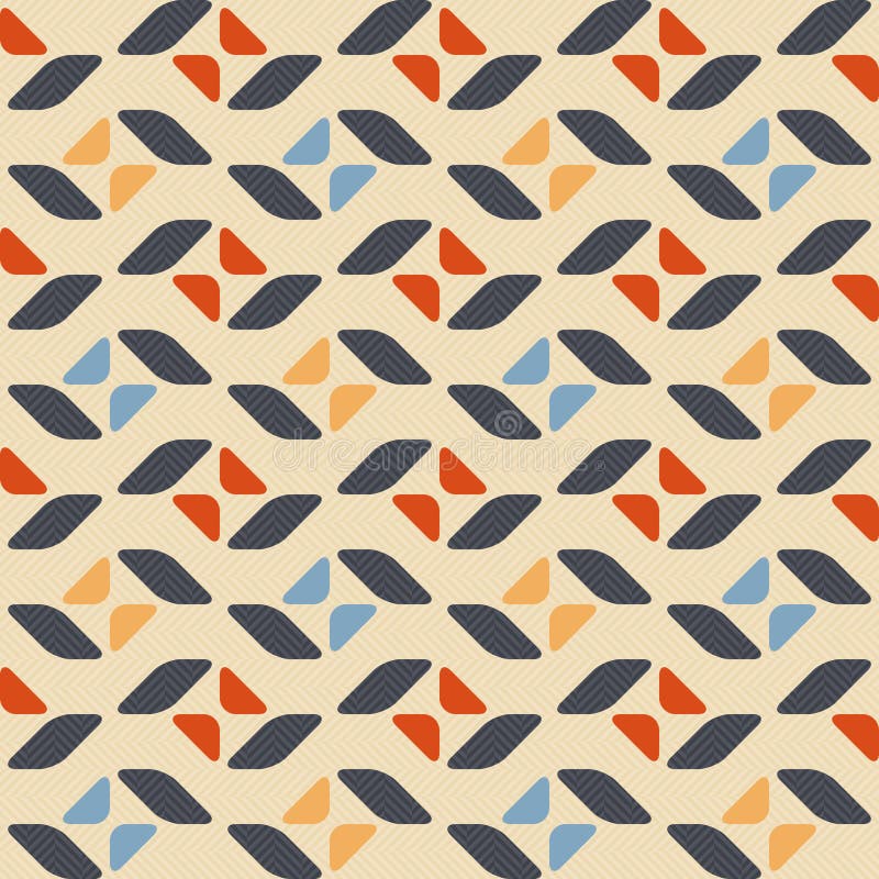 Butterflies and Leaves, Abstract Geometric background, Seamless vector Pattern, Modern vector background featuring diagonal leaf shapes and rounded triangles. Seamless bow stock images, royalty-free photos and pictures