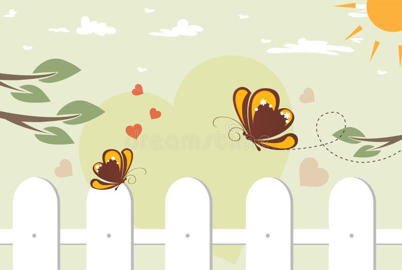 Butterflies in love stock vector. Illustration of butterfly 23235316