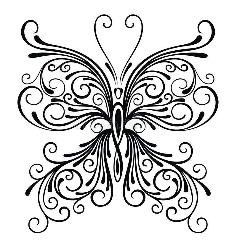 Butterfly Wings with Human Eyes.Tattoo Art Stock Vector - Illustration ...
