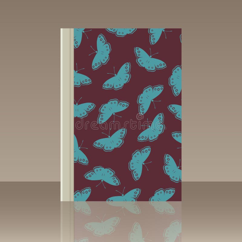 Butterfly and Book. Realistic Image of the Object Stock Vector