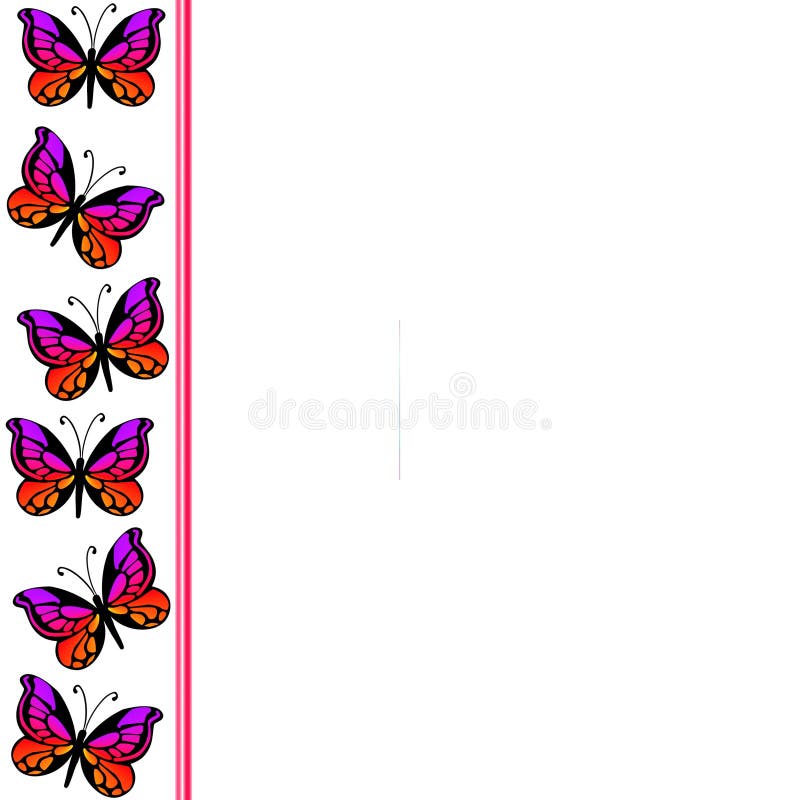 Download Butterfly Border 2 stock illustration. Illustration of ...