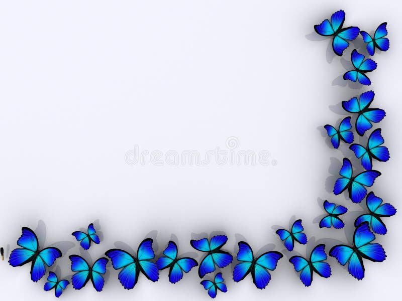 Butterfly border stock illustration. Image of pretty, ideea 3492678