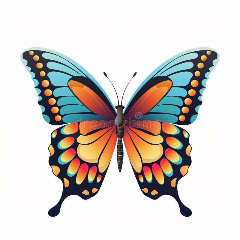 Butterfly Colors a Reminder of the Beauty of the World Around Us Stock