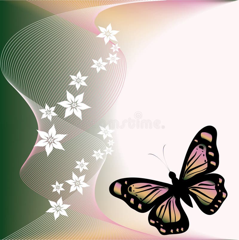 Butterfly and flover