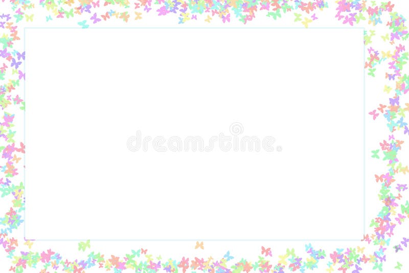 Butterfly frame pastel color light lemon azure color spring card royalty free illustration Butterfly frame pastel color light lemon azure color spring card royalty free illustration