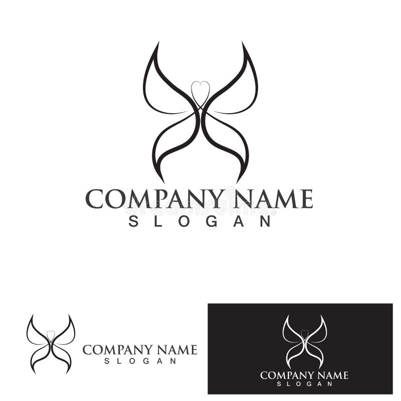 Butterfly Icon Design Logo Vector Design Element Stock Vector