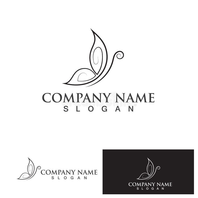 Butterfly Icon Design Logo Vector Design Element Stock Vector