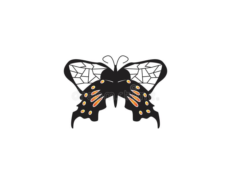 Butterfly Icon and Symbol Vector Illustration Stock Illustration