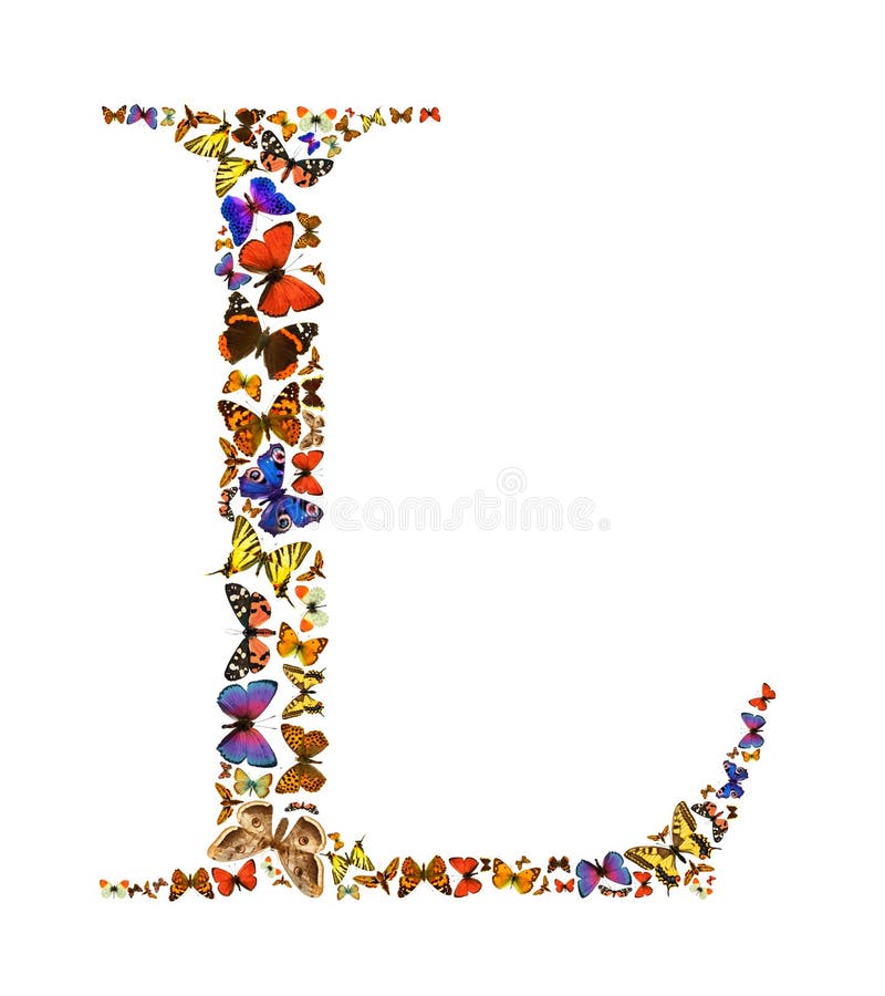 Butterfly letter stock illustration. Illustration of lepidoptera 23557022