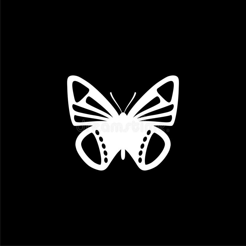 Logo biểu tượng bướm đen trên nền tối được thiết kế độc đáo và sang trọng. Để khẳng định thương hiệu của bạn, hãy chọn nó để tạo sự ấn tượng.
