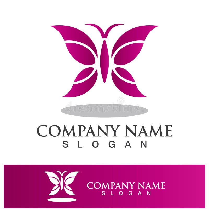 Butterfly Logo Template Icon Design Stock Vector Illustration of