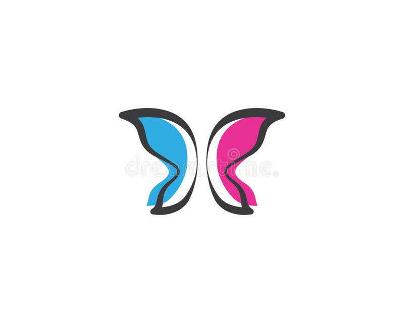 Butterfly logo template stock illustration Butterfly logo template stock illustration