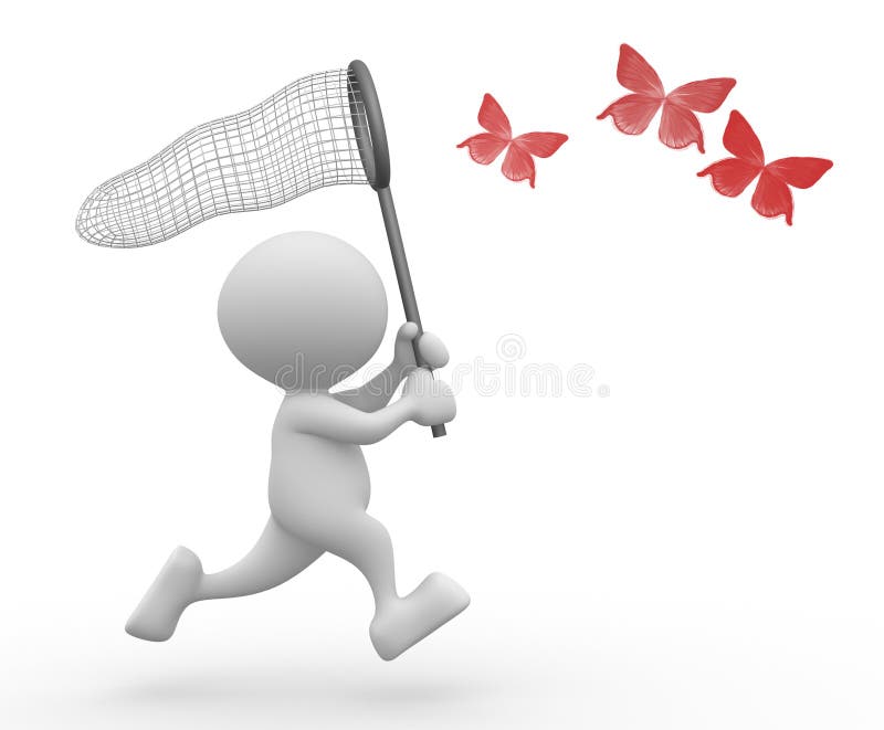 butterfly net clipart