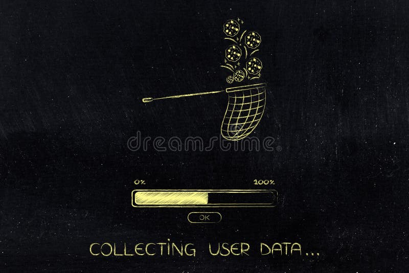 butterfly net collecting browser cookies with progress bar loading royalty free stock photos butterfly net collecting browser cookies with progress bar loading royalty free stock photos
