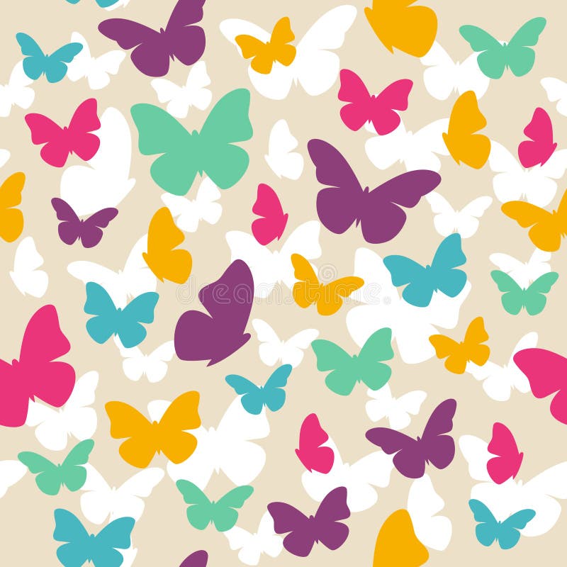 Butterfly pattern stock vector. Illustration of pattern - 27893065