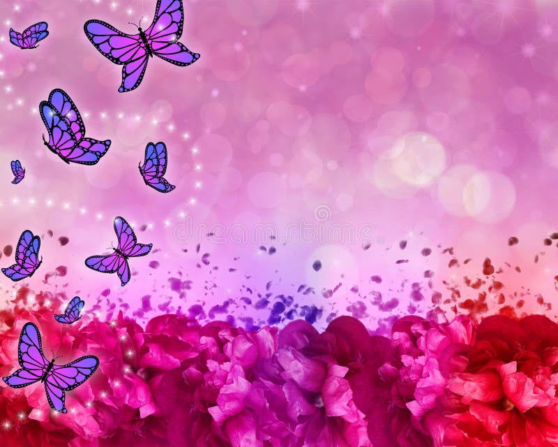 Butterfly patterned beautiful abstract background.