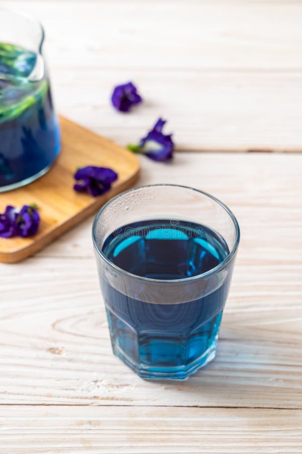 Butterfly pea juice stock photo. Image of herbal, beautiful 153108340