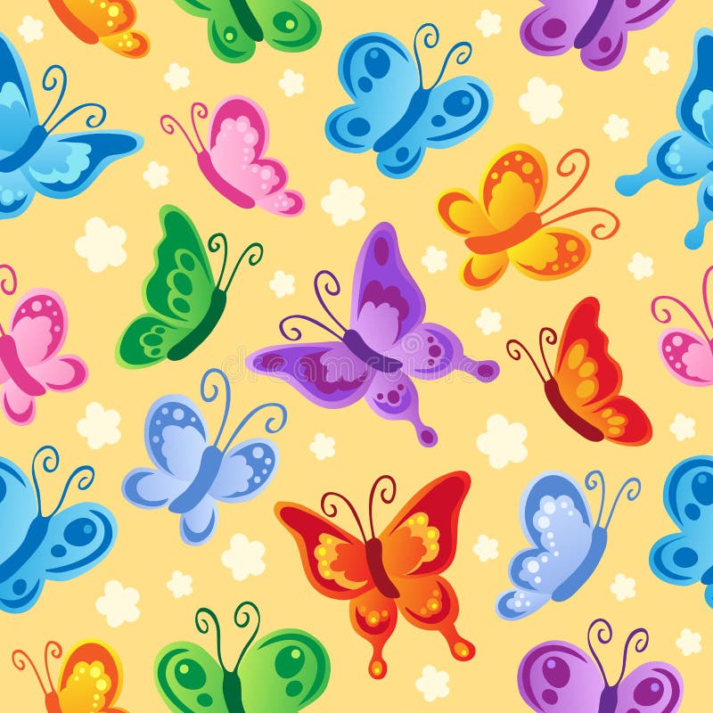 Butterfly Seamless Background 1 Stock Vector Illustration of abstract