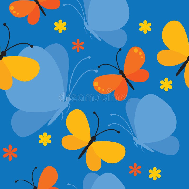 Butterfly seamless background