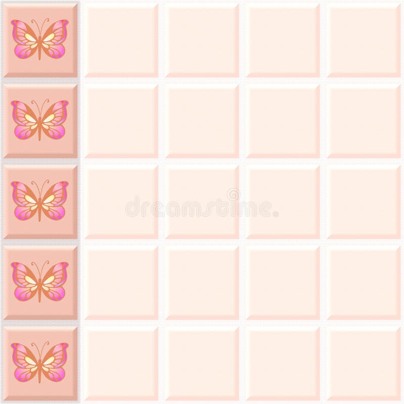 Butterfly Tile Border