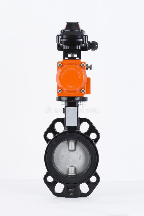 Butterfly Valves, Limit Switch Box Stock Image Image of marine, iron