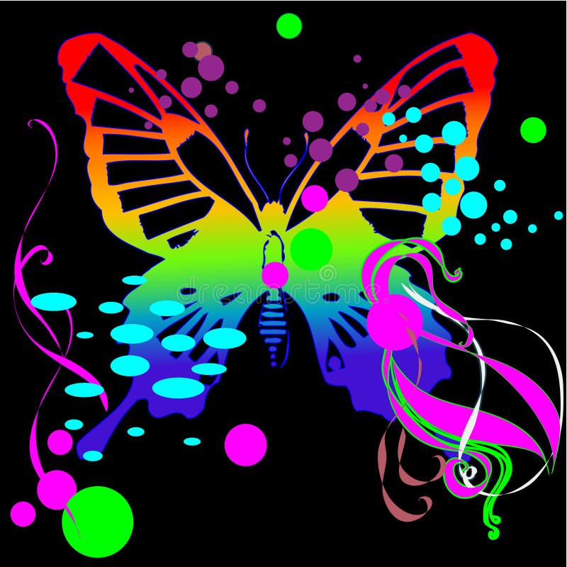 Butterfly vector background