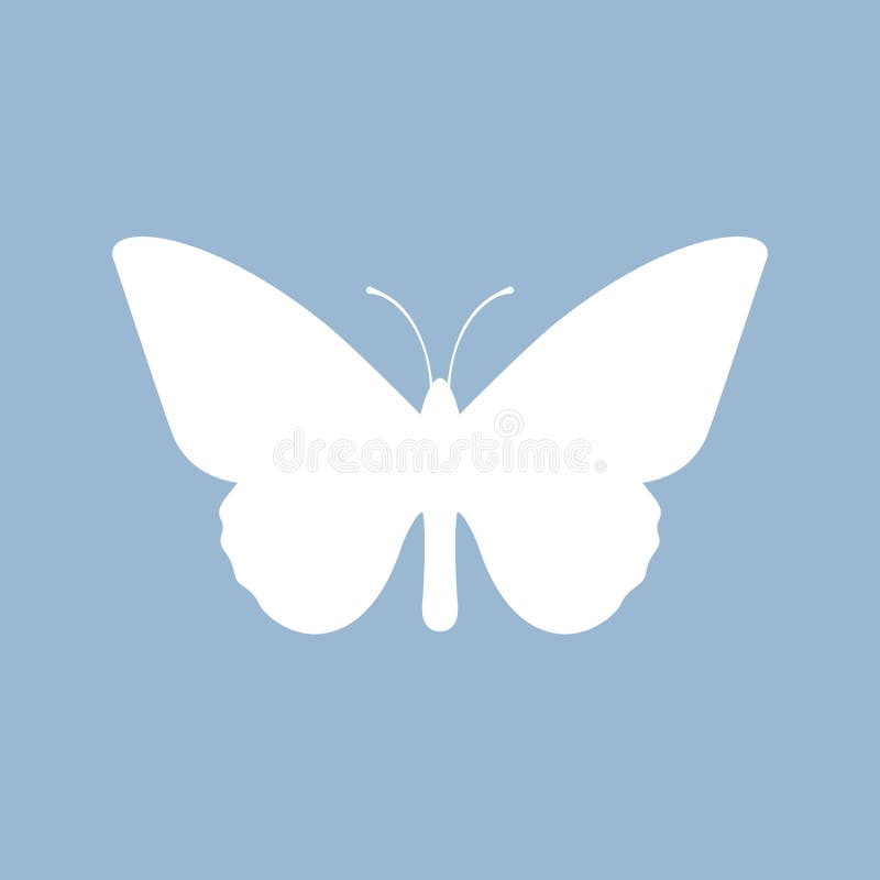 Butterfly vector silhouette icon vector illustration