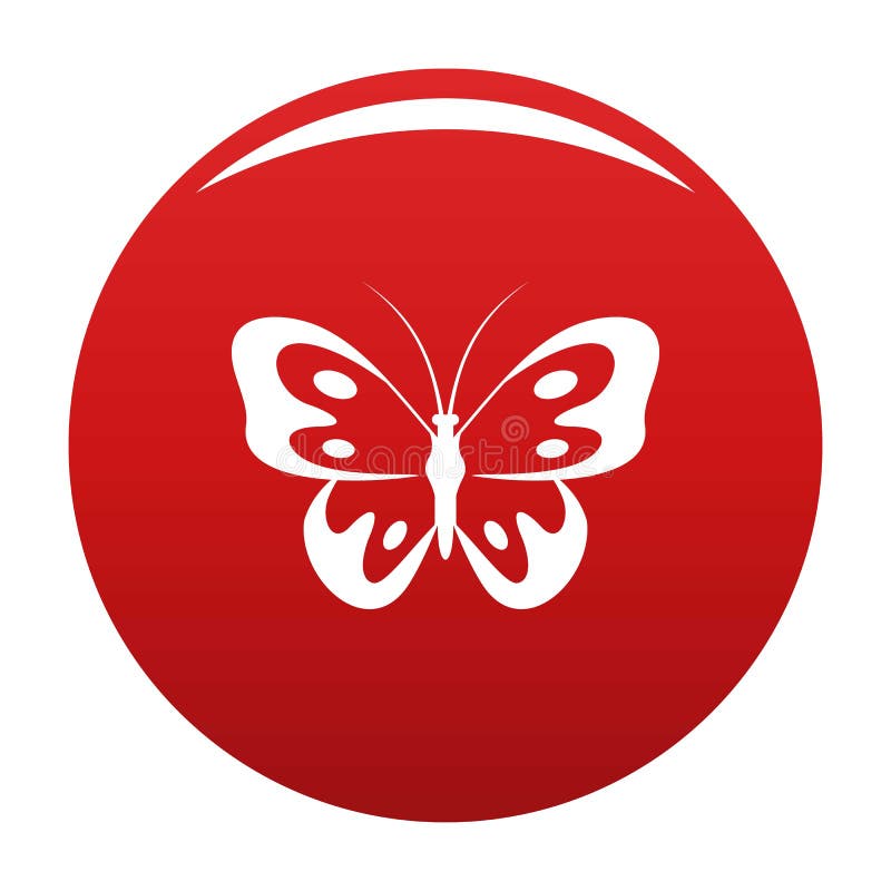 Download Butterfly In Wildlife Icon Vector Red Stock Vector ...