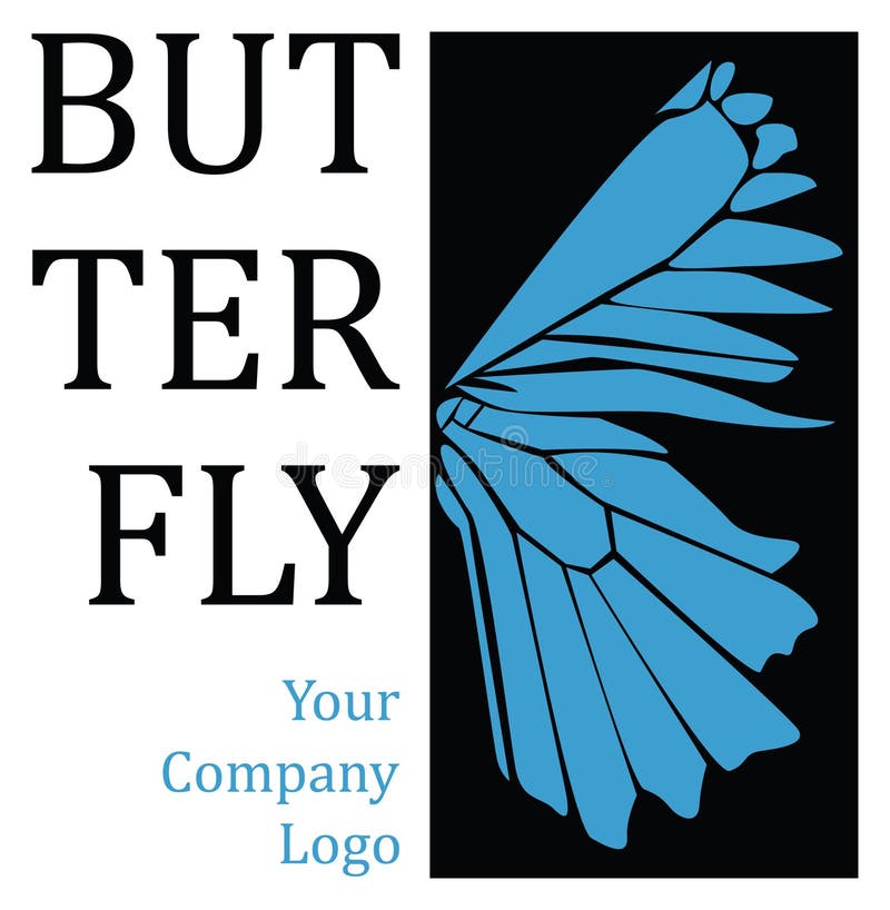 Butterfly wing logo