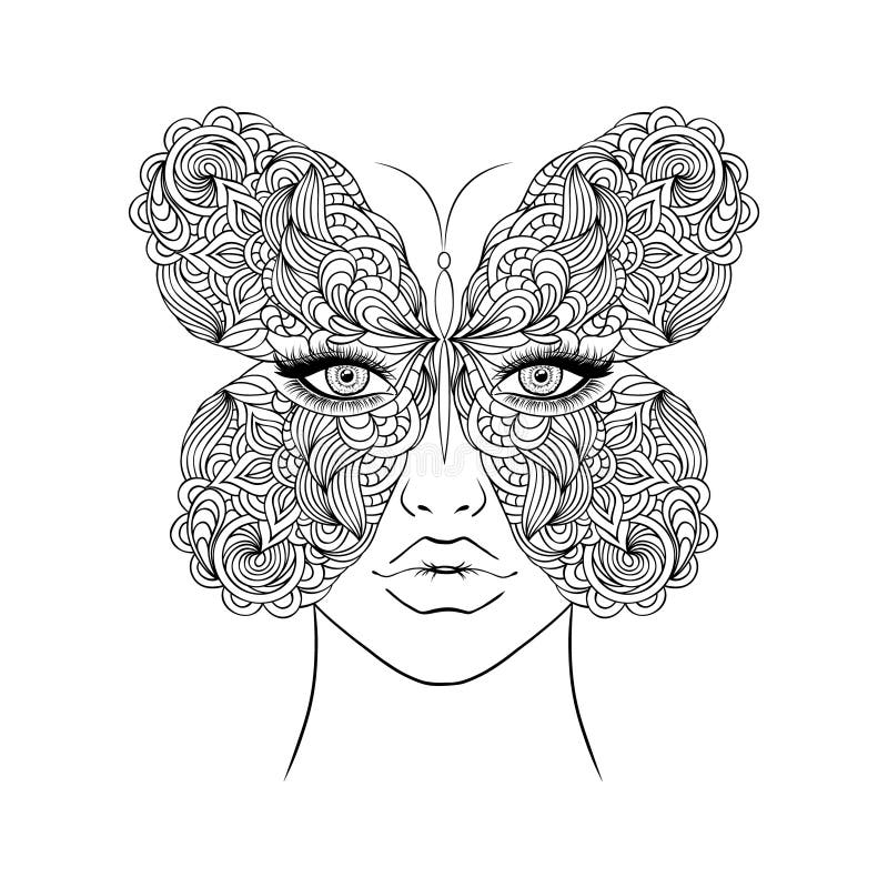 Carnival, masquerade mask. stock vector. Illustration of illustrations ...