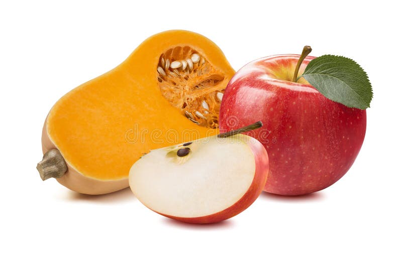 Butternutpumpaäpple 1 som isoleras på vit bakgrund fotografering för bildbyråer Butternutpumpaäpple 1 som isoleras på vit bakgrund fotografering för bildbyråer