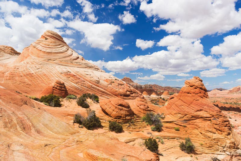 Vivid sandstone formation in Coyote Buttes North. These formations could be seen in Paria Canyon-Vermilion Cliffs Wilderness between the towns of Kanab, Utah and Page, Arizona. USA. Vivid sandstone formation in Coyote Buttes North. These formations could be seen in Paria Canyon-Vermilion Cliffs Wilderness between the towns of Kanab, Utah and Page, Arizona. USA