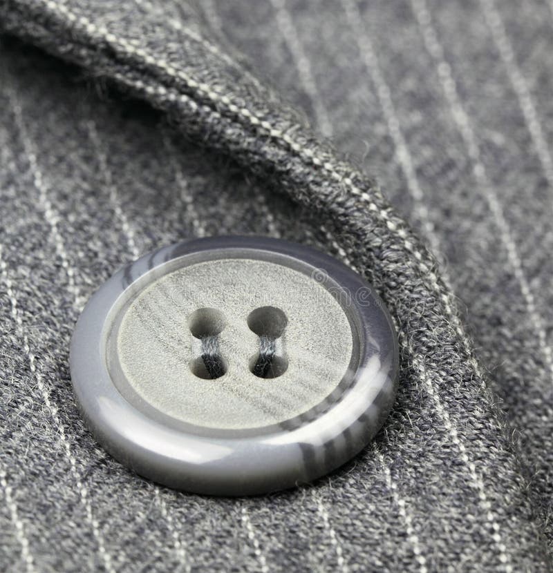 Button on a business suit