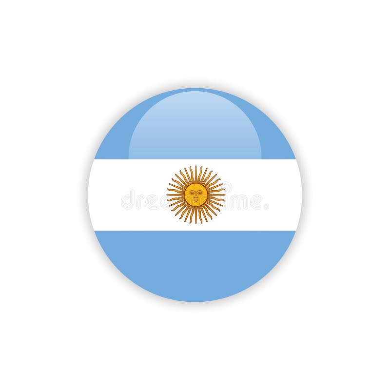 Button Argentina Flag Vector Template Design Stock Vector Illustration Of Symbol Element 142197667